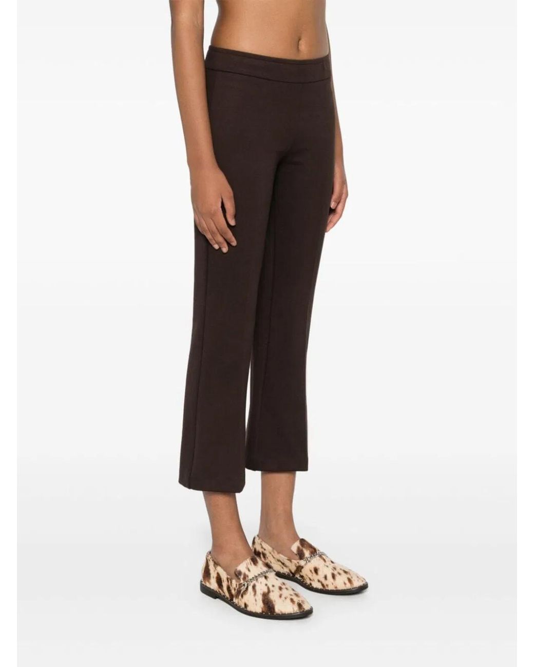 DR. HOPE Brown Gym Flare Trousers