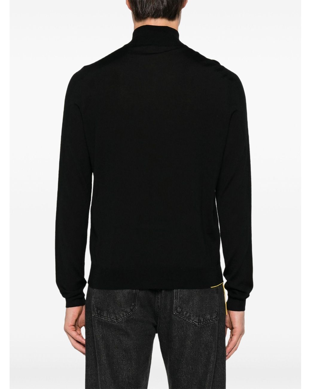 Fendi Black Cardigan Zip Basic Fine Merino for men