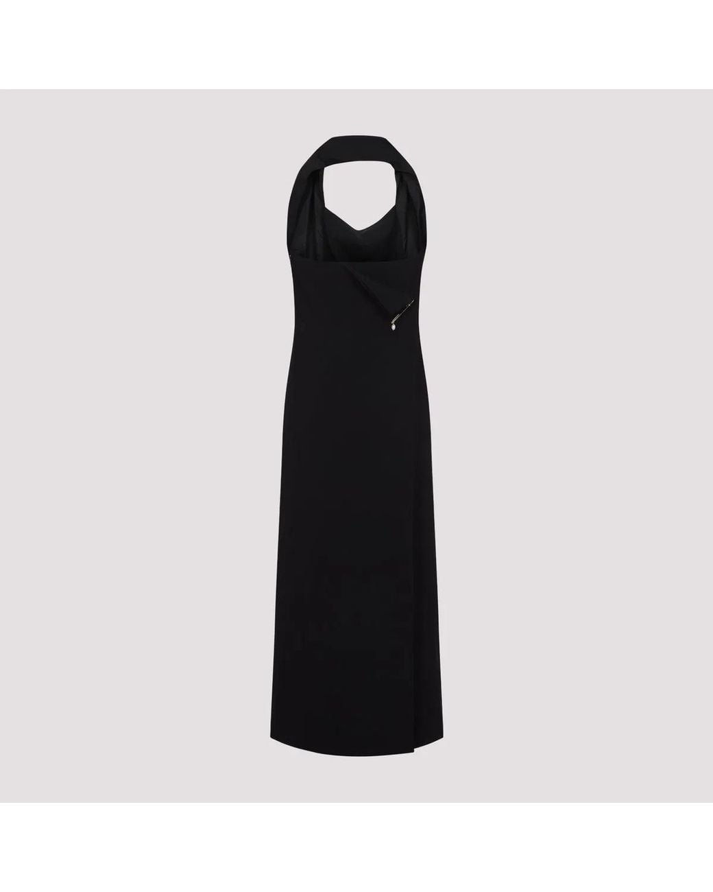 Carven Black Dr201 Long Dress