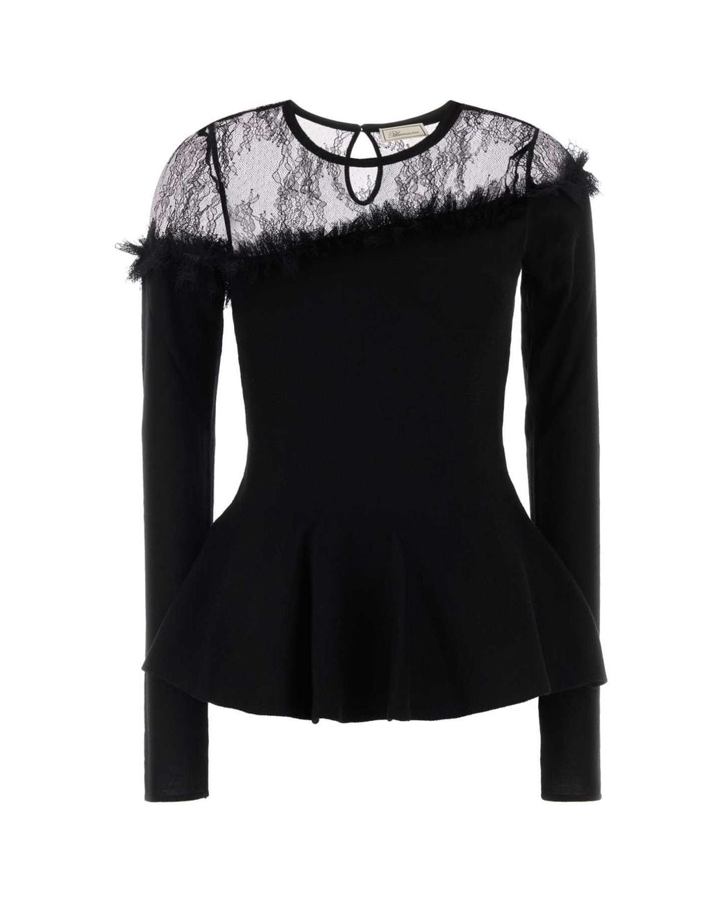 Blumarine Black Wool Sweater
