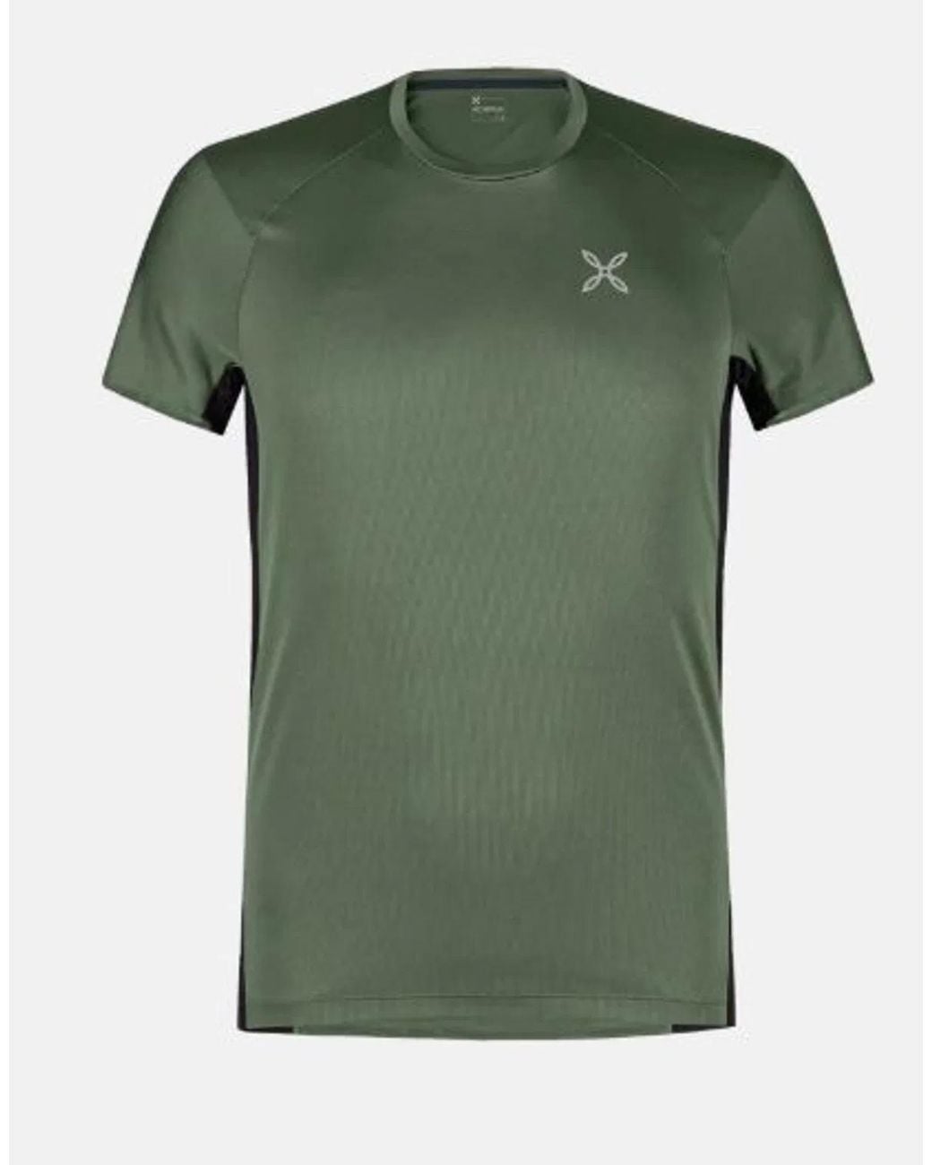 Montura Green Polyester T-Shirt for men