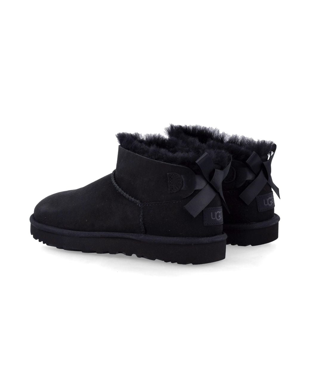Ugg Black W Ultra Mini Bailey Bow