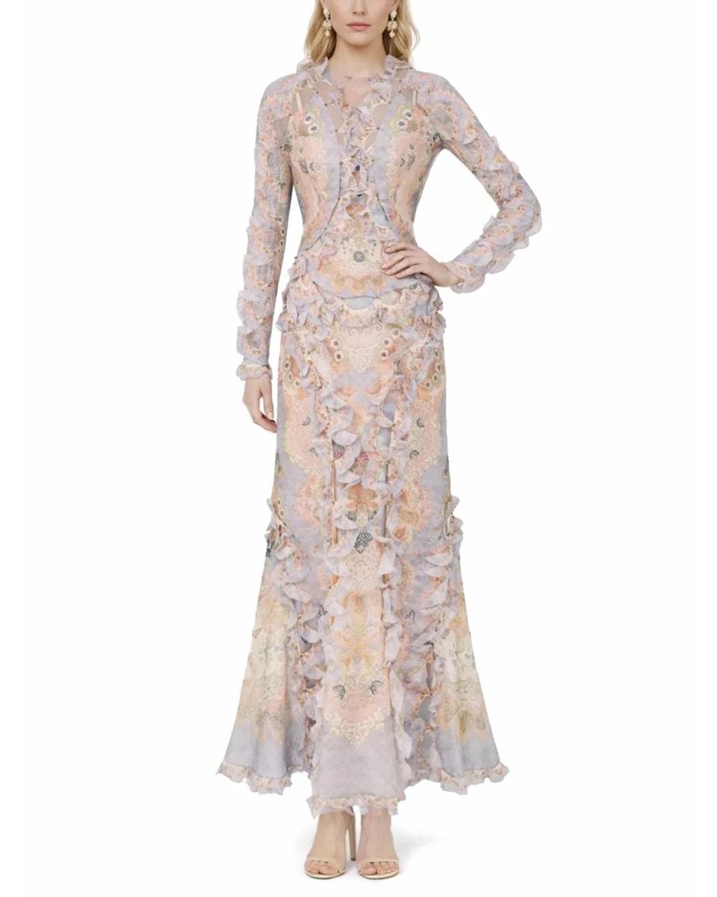 Zimmermann Pink Rebellion Long Dress
