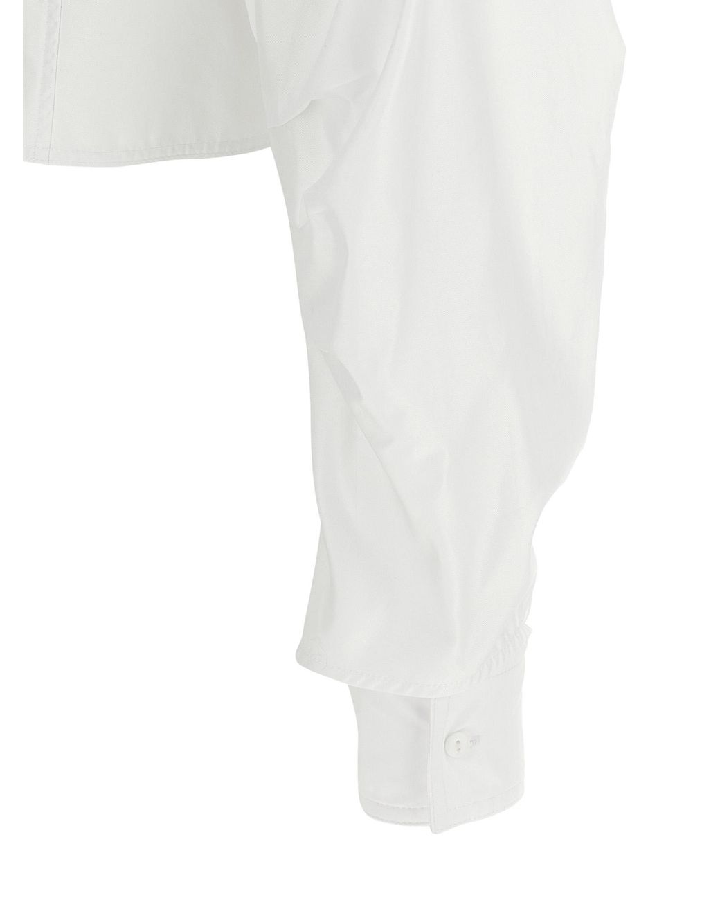 Elisabetta Franchi White Double-Layer Collar Shirt