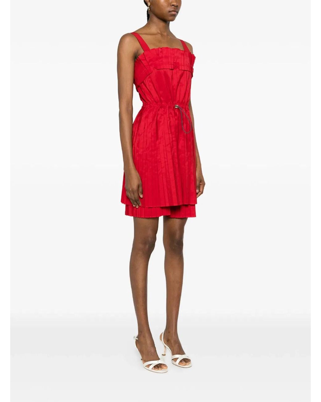 Fendi Pleated Layered Dress