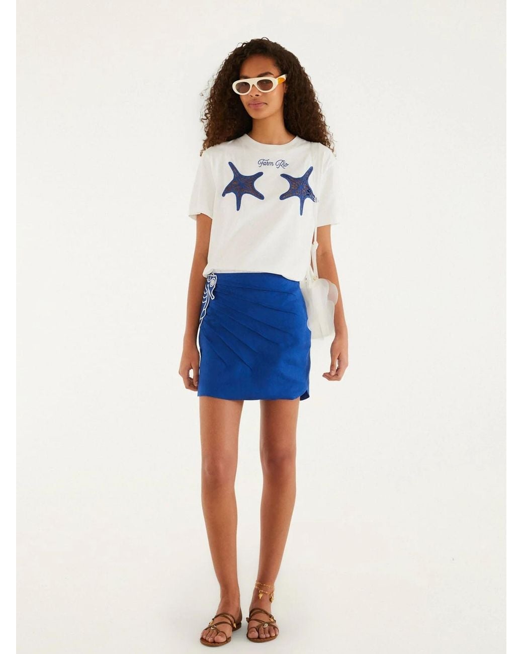 Farm Rio Blue Starfish T-Shirt