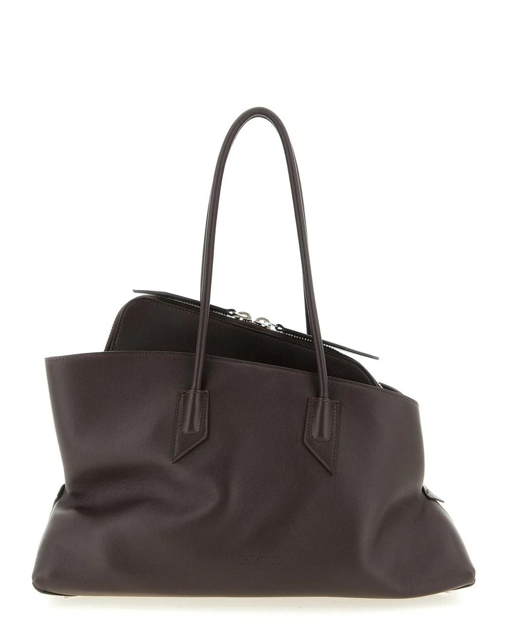 The Attico Black 'La Passeggiata Medium' Shoulder Bag