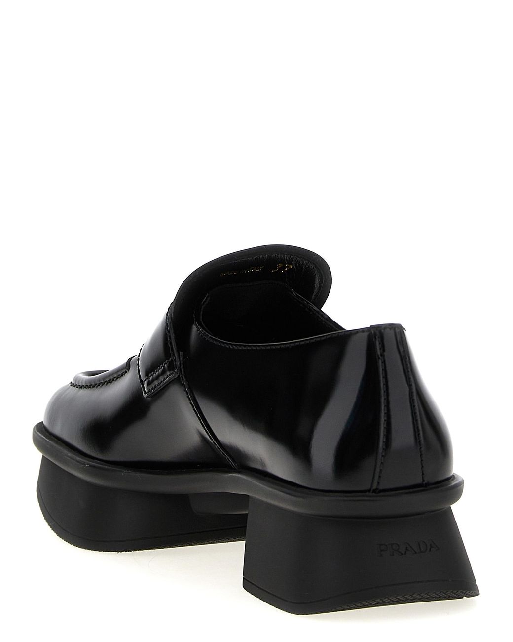 Prada Black Calfskin Slip-On Loafers