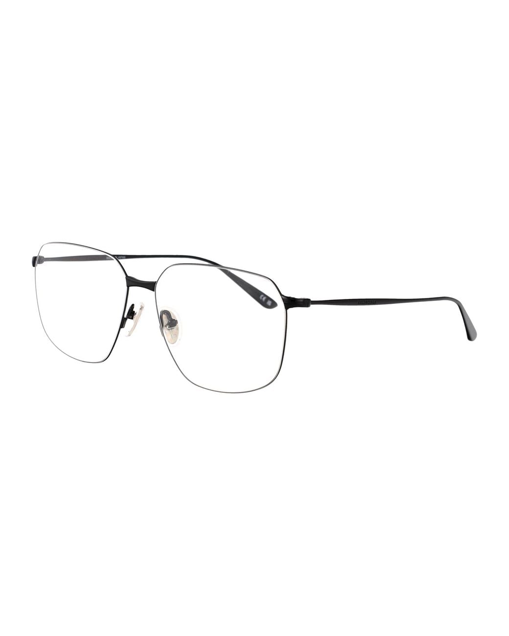 Balenciaga Black Metal Optical Glasses
