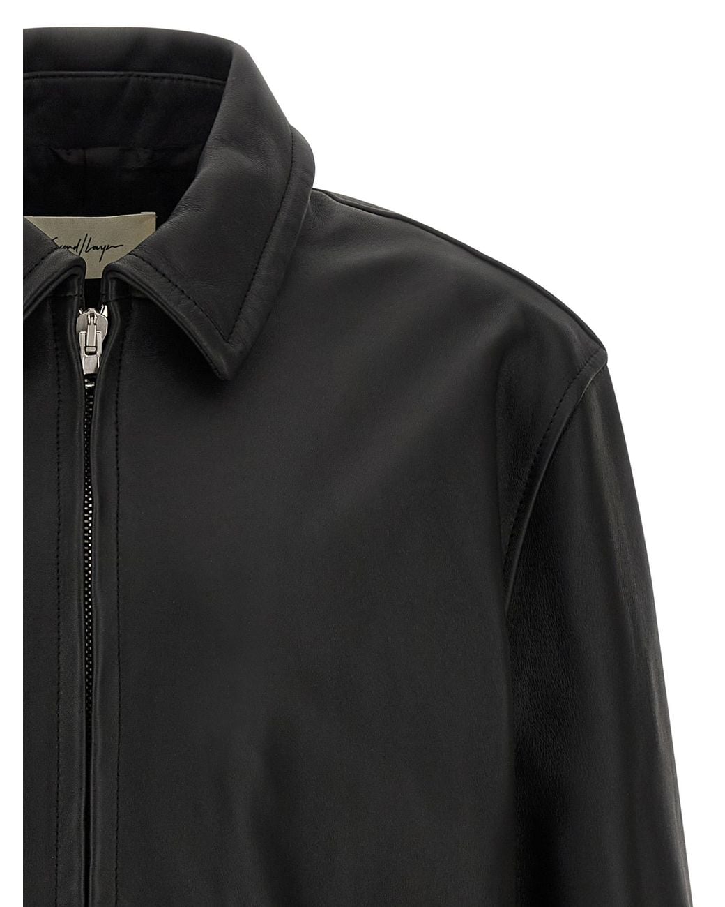 Second/Layer Black 'Rider' Jacket for men