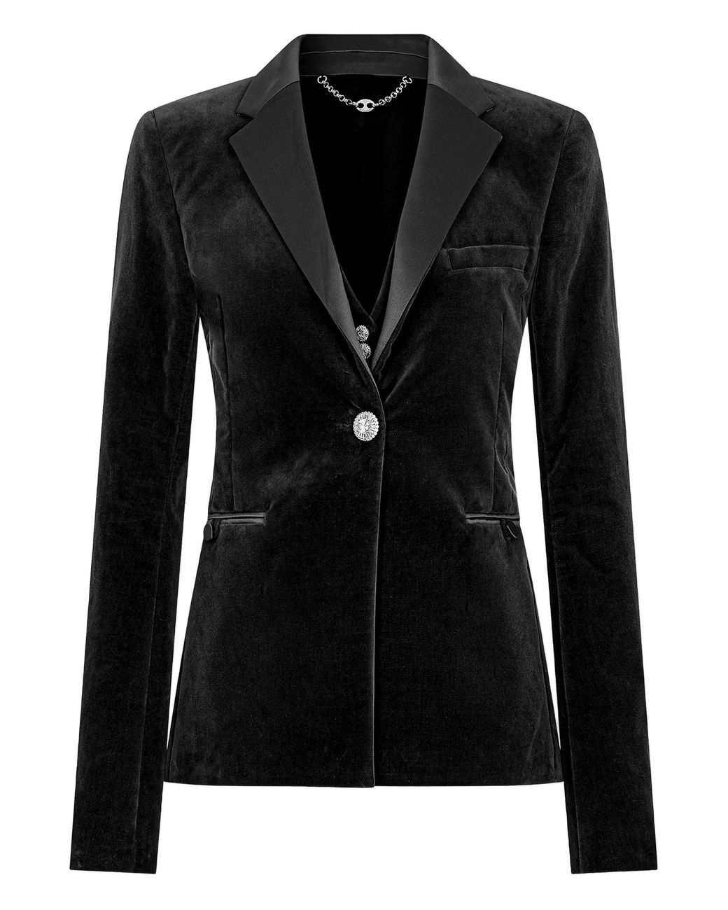 Rabanne Black Cotton Polyester Elastane Jacket