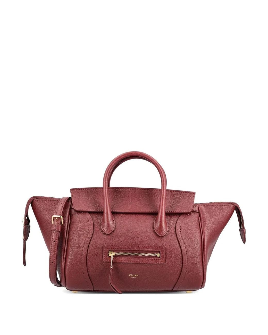 Céline Pink Luggage Small Leather Tote