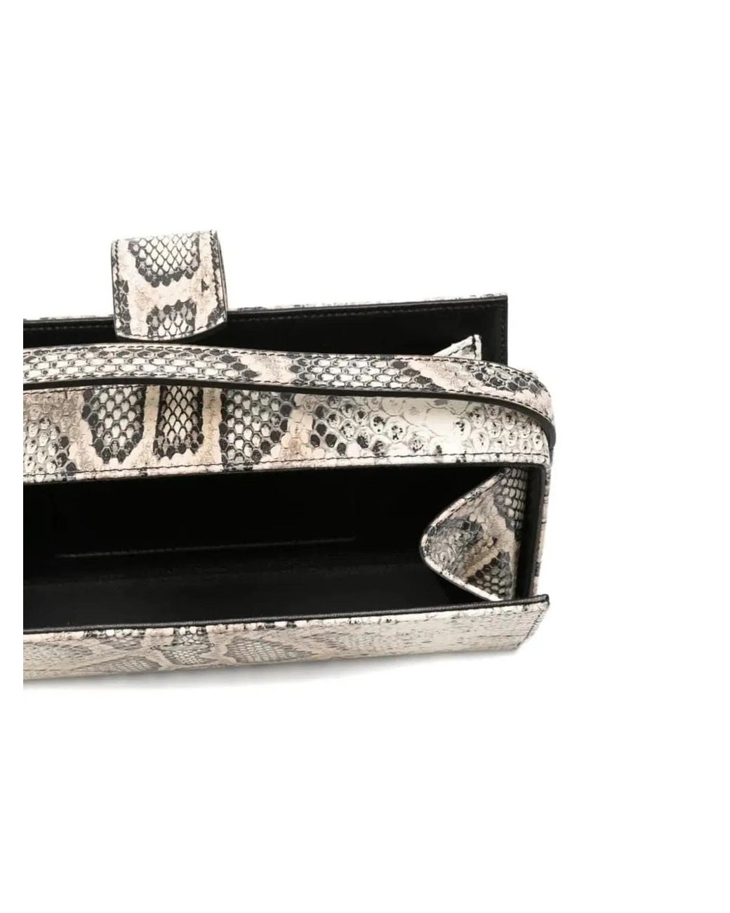 Magda Butrym Metallic Apolonia Snakeskin-Effect Shoulder Bag