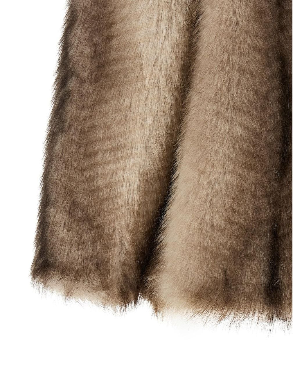 Nude Brown Faux Fur Jacket