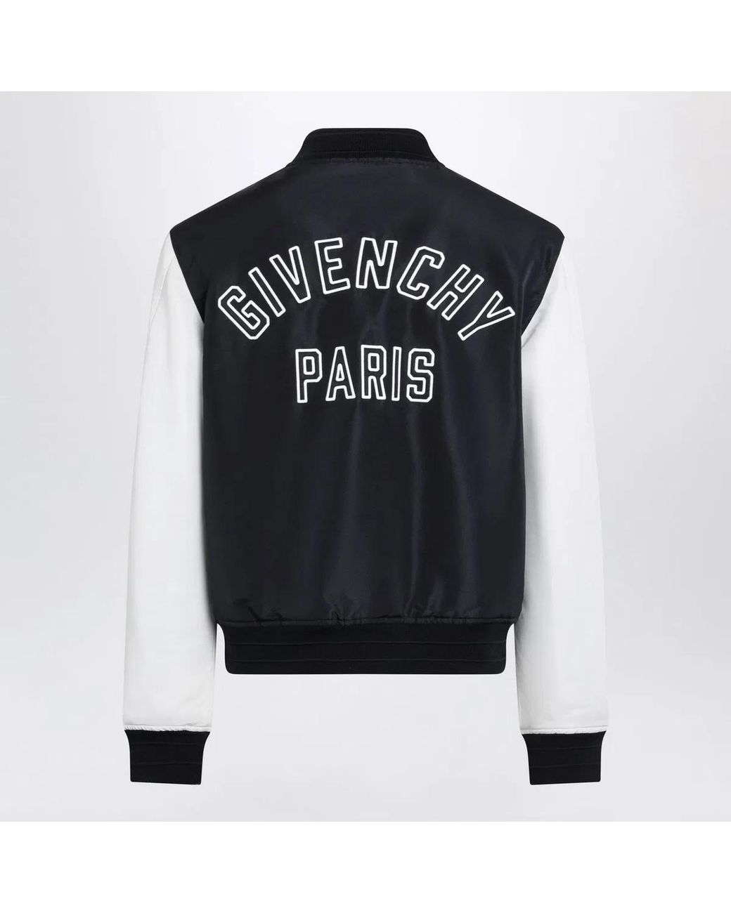 Givenchy Black Satin Varsity Jacket for men