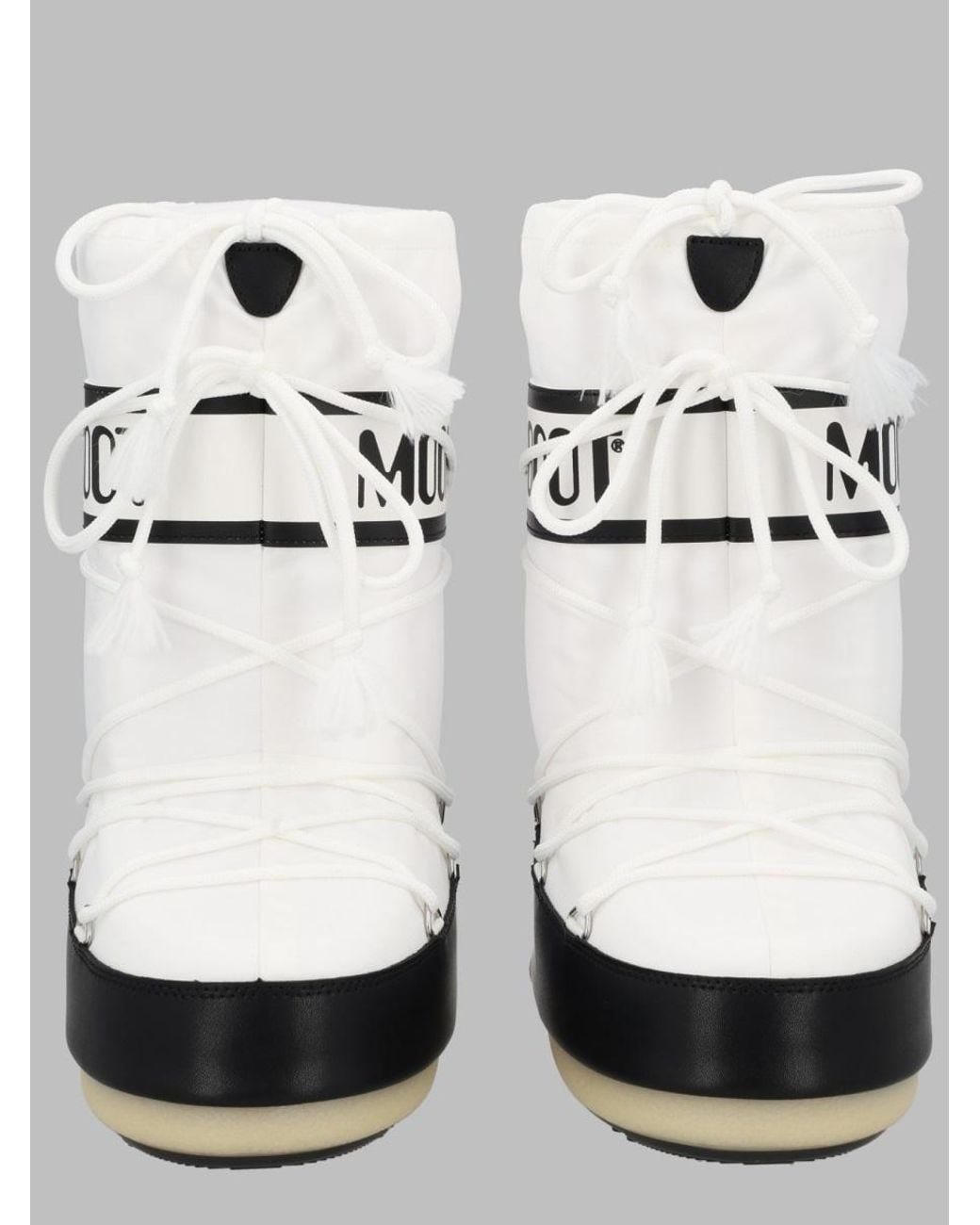 Moon Boot White Icon Mini Nylon Boots For Girls
