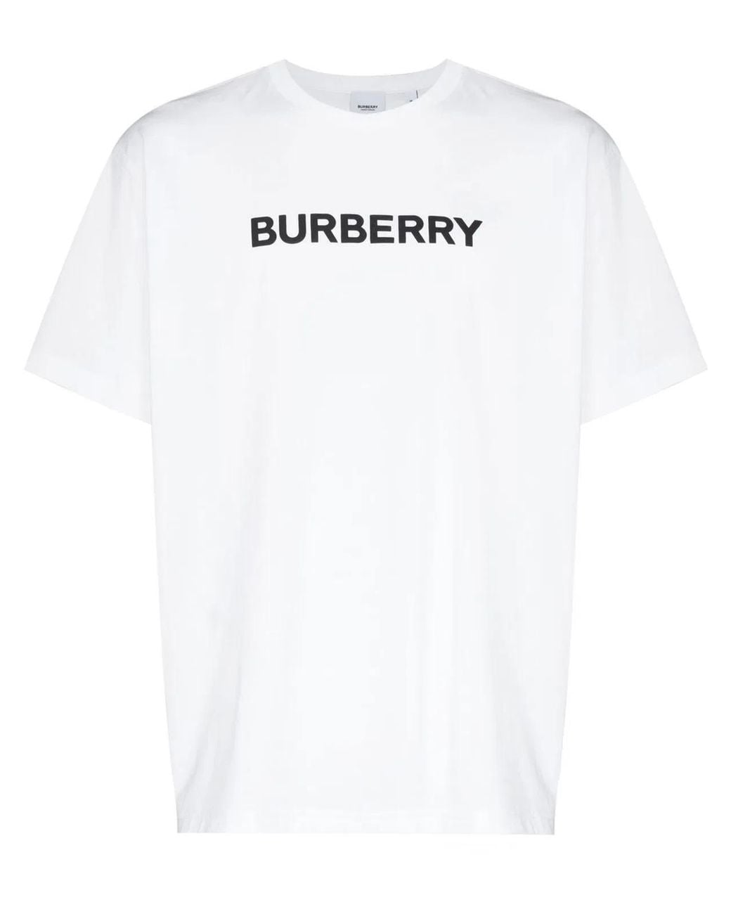 Burberry White Cotton Crew-Neck T-Shirt for men