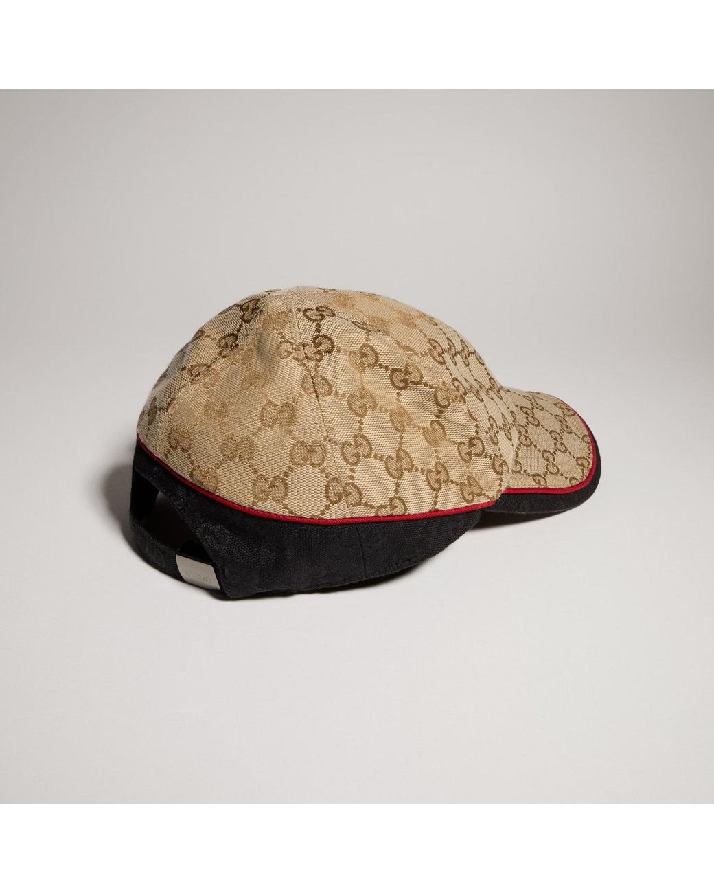 Gucci Natural Overlaid Gg Logo Baseball Cap for men