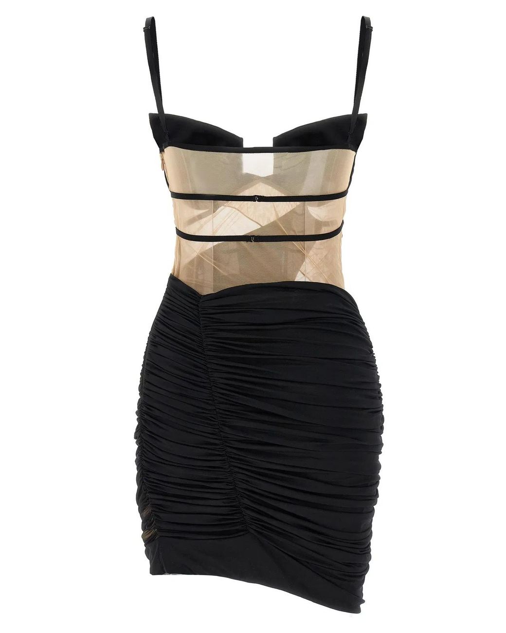 Nensi Dojaka Black Drapped Mini Dress' Dress