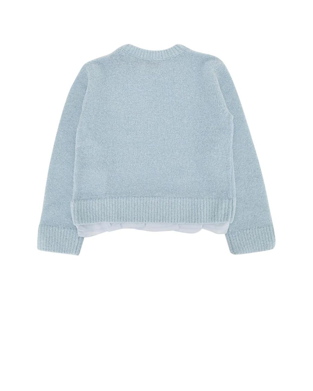Moncler Blue Kids Crew Neck Knit Sweater