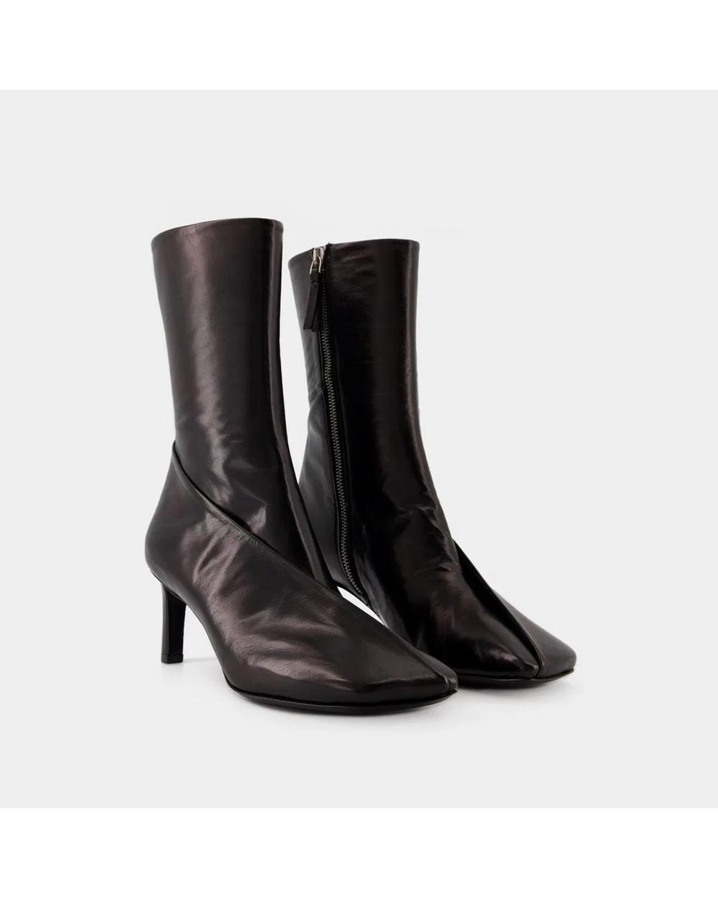 Jil Sander Black Ankle Boots