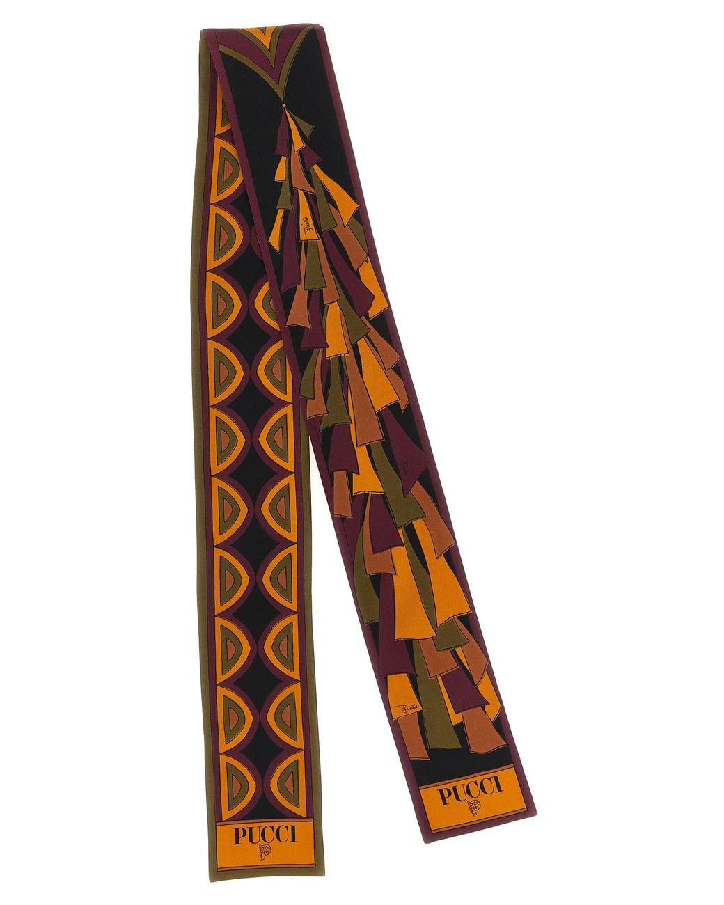 Emilio Pucci Brown 'Baiadera' Scarf