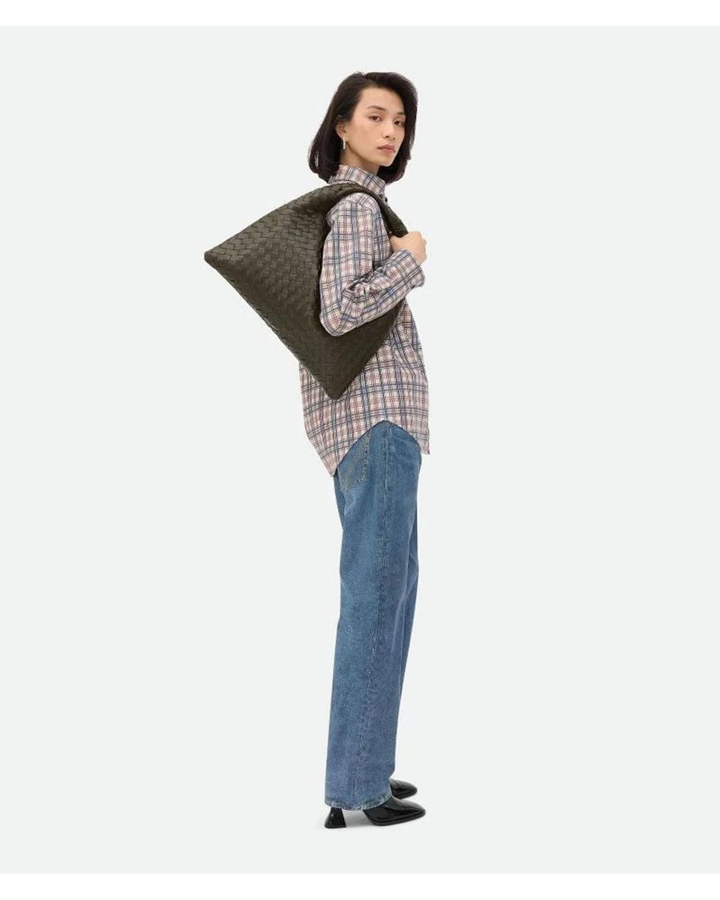 Bottega Veneta Black Hop Tote Bag