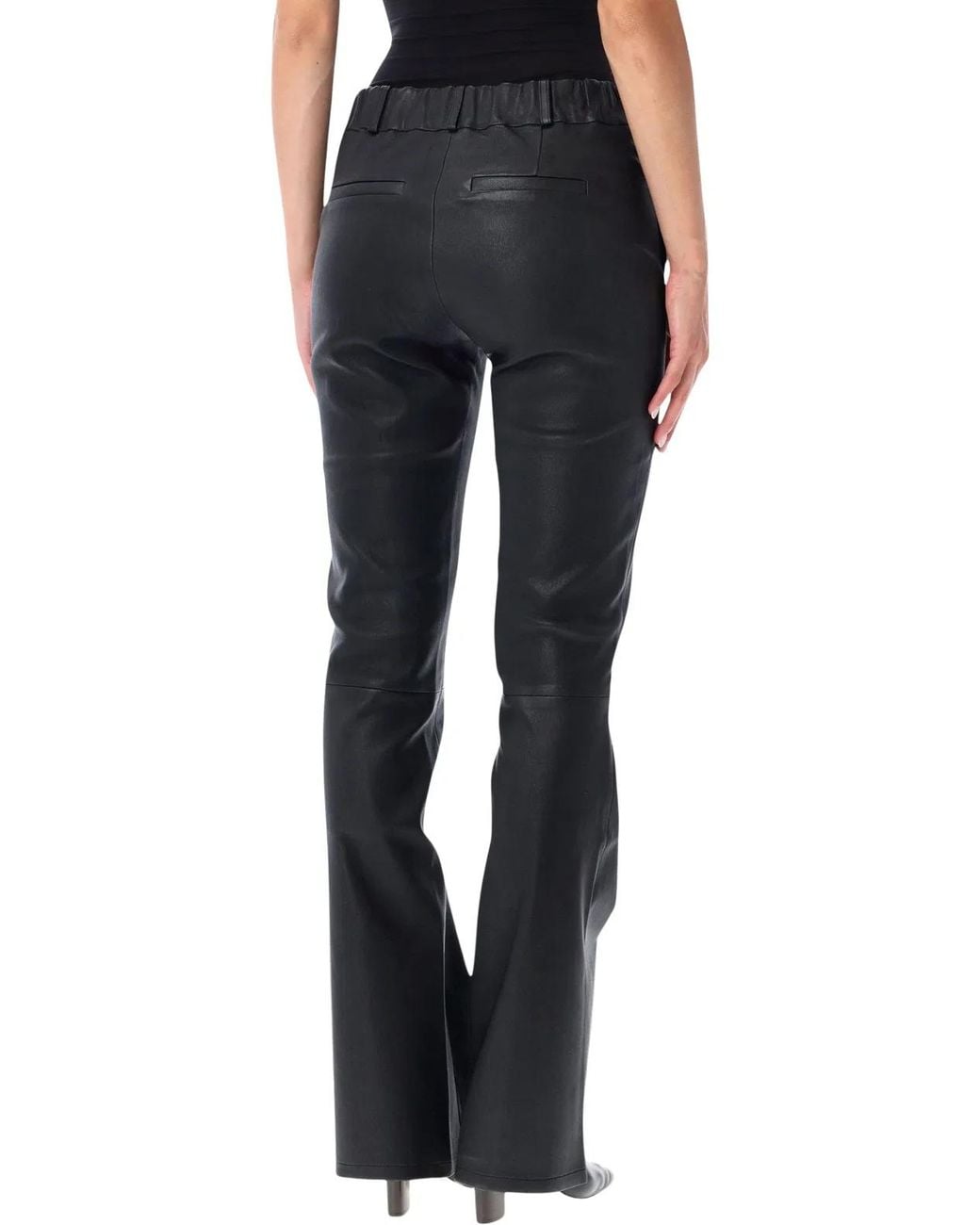 Arma Black Lucia Leather Trousers