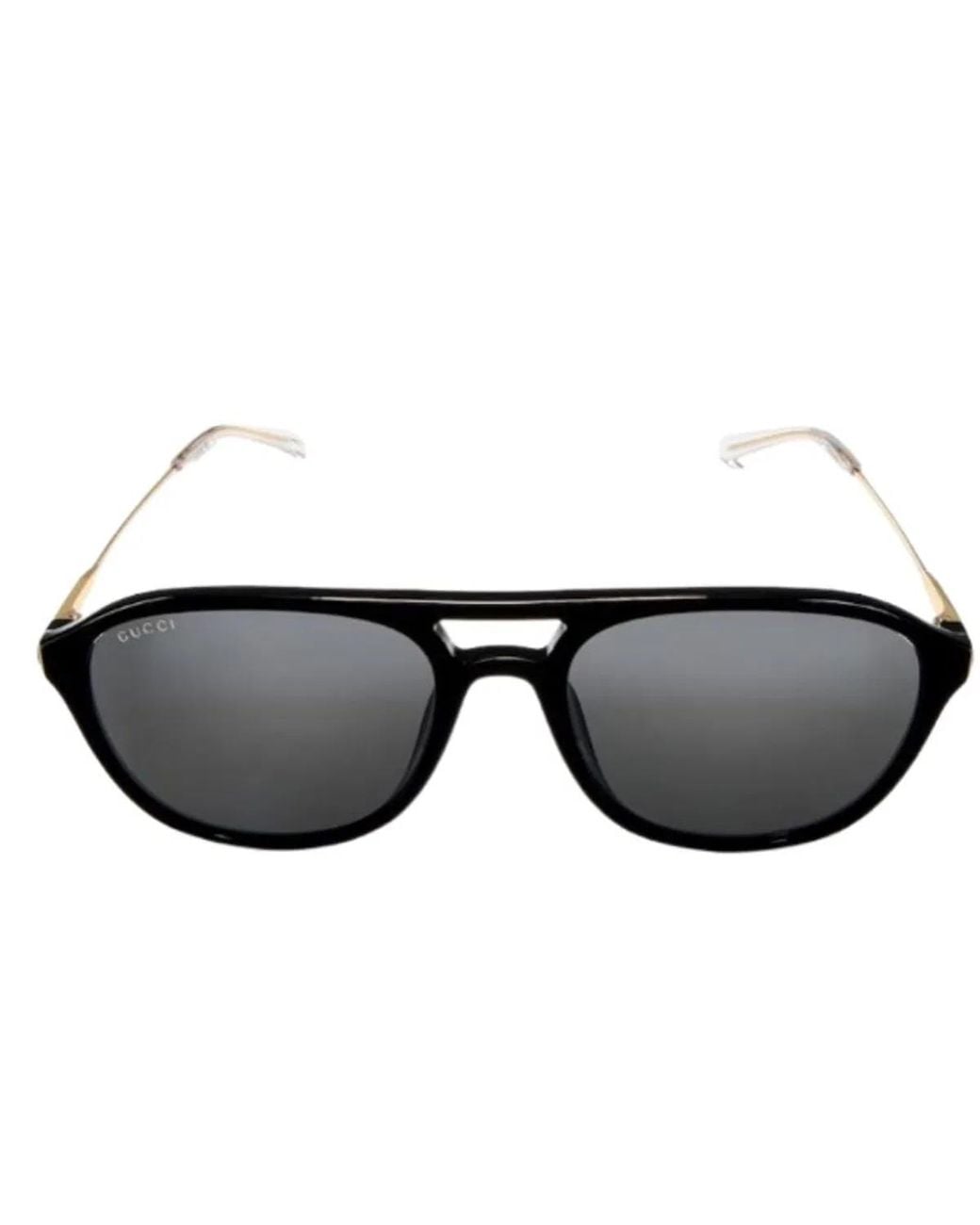 Gucci Black Rectangular Frame Polarized Sunglasses