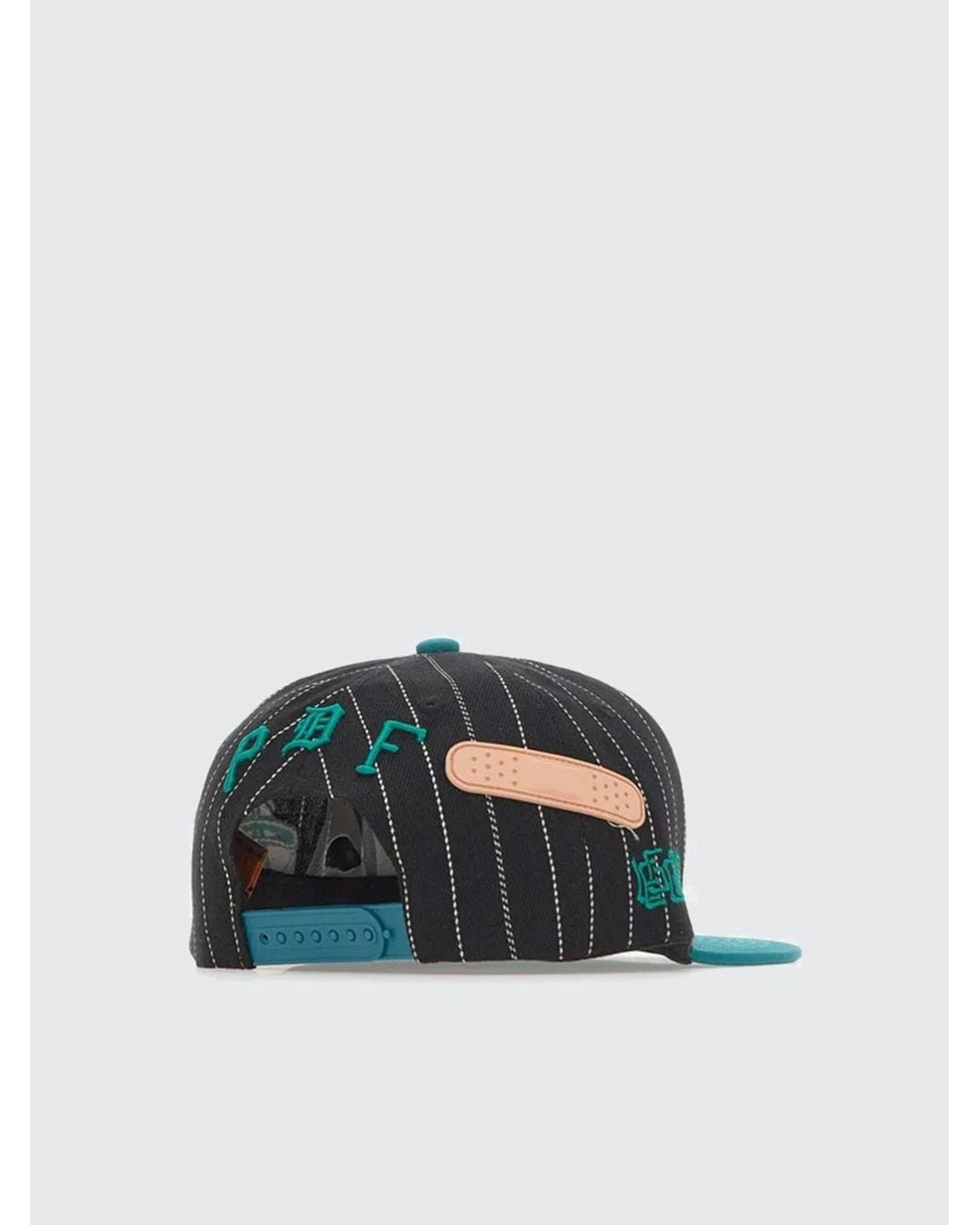 PDF Green Pinstripe Baseball Cap for men