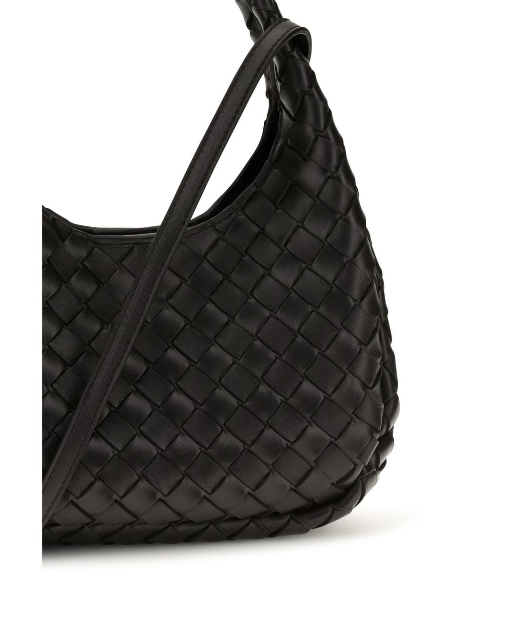 Bottega Veneta Black Baby Campana Leather Handbag