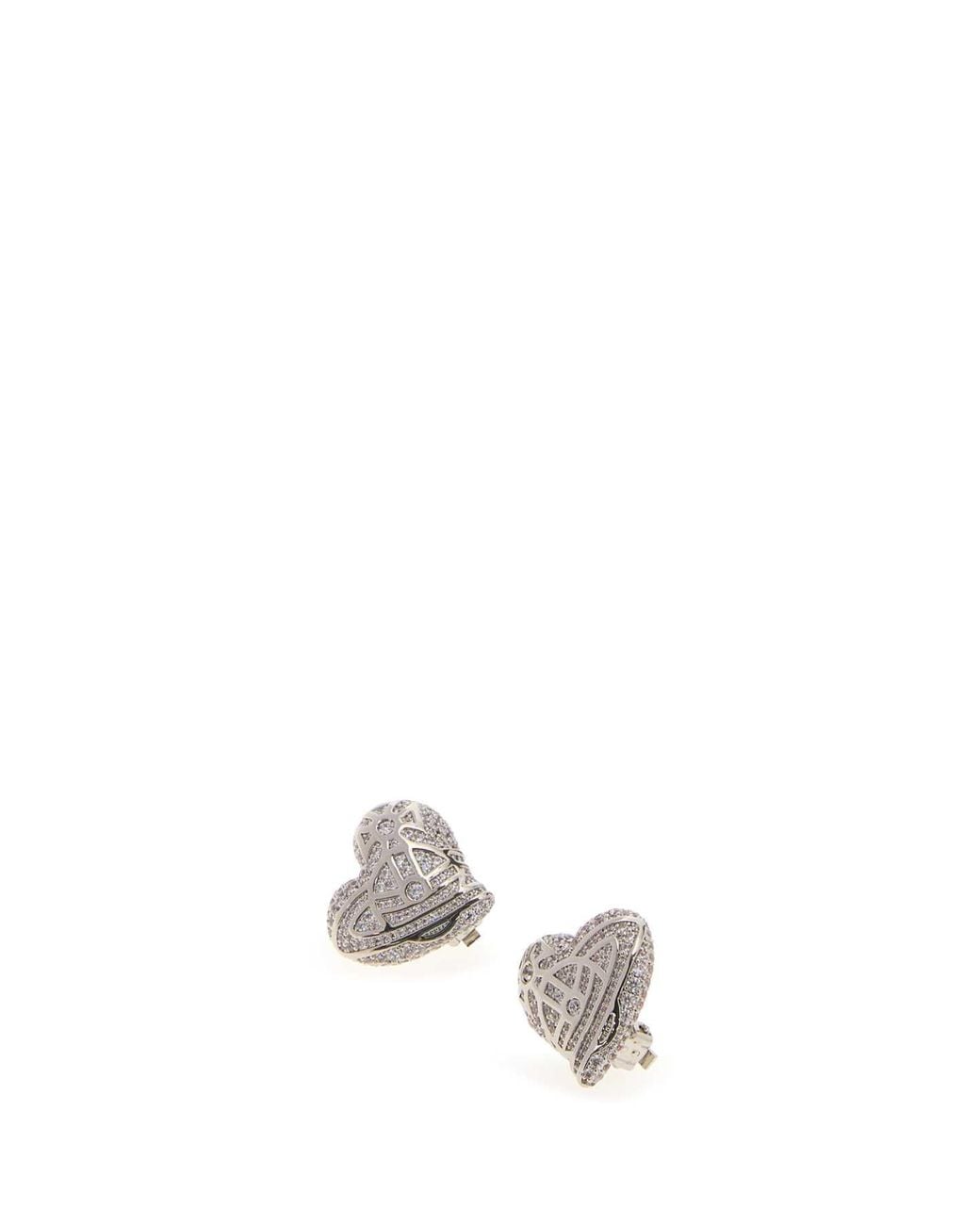Vivienne Westwood White Evangeline Earrings