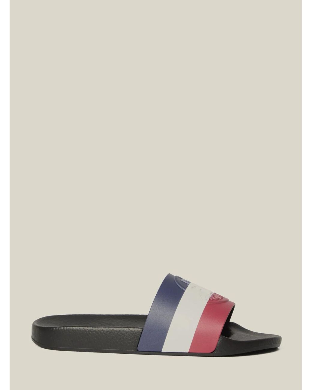 Moncler Gray Basile Slides Shoes for men