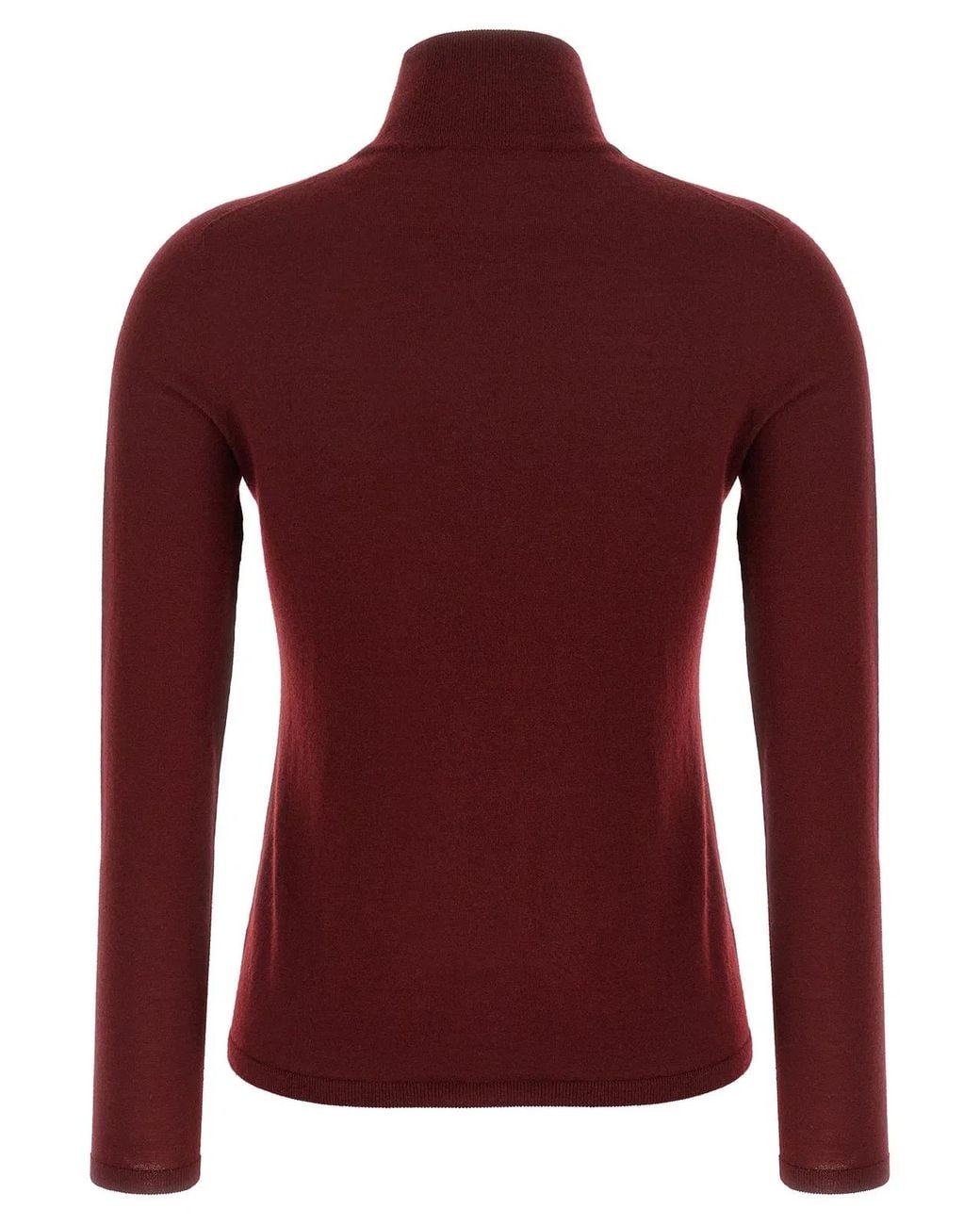 Max Mara Red 'Meana' Turtleneck Sweater