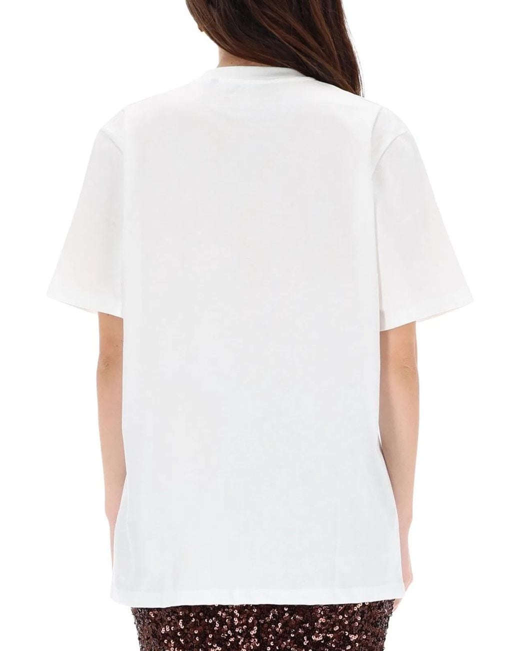 ROTATE BIRGER CHRISTENSEN White Organic Cotton T-Shirt