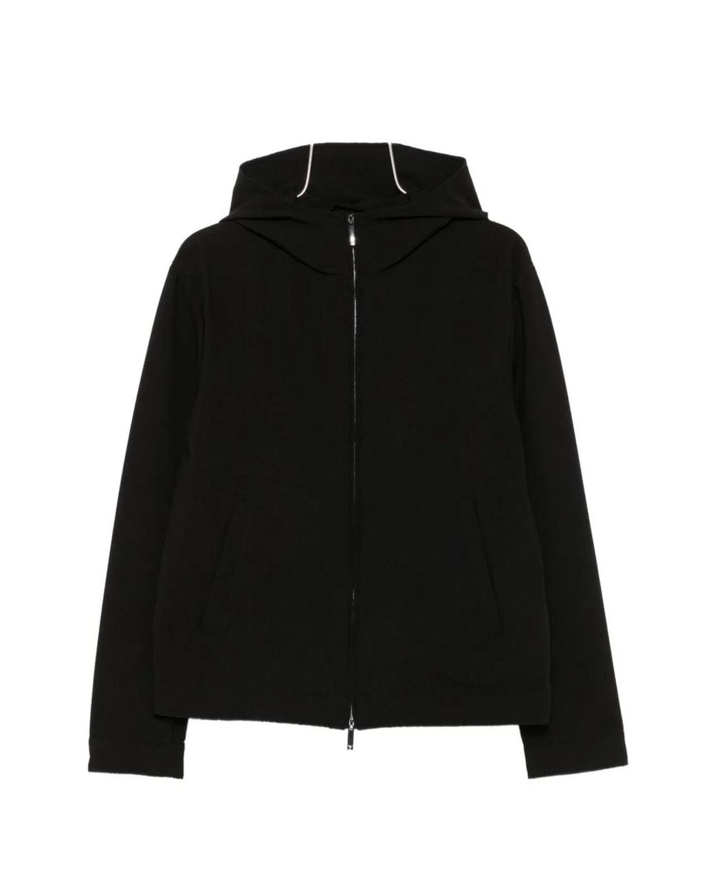 Emporio Armani Black Nylon Blouson Jacket for men