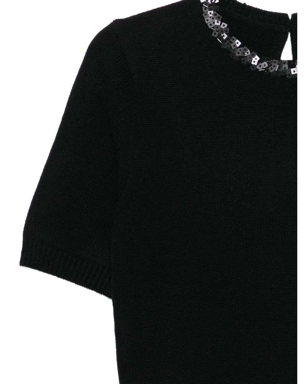 Semicouture Black Kate Wool Sweater