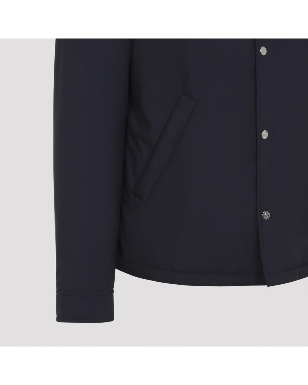 Brunello Cucinelli Blue Water Resistant Jacket for men