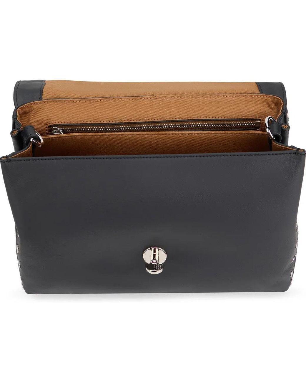 Zanellato Black Postina Bag Small