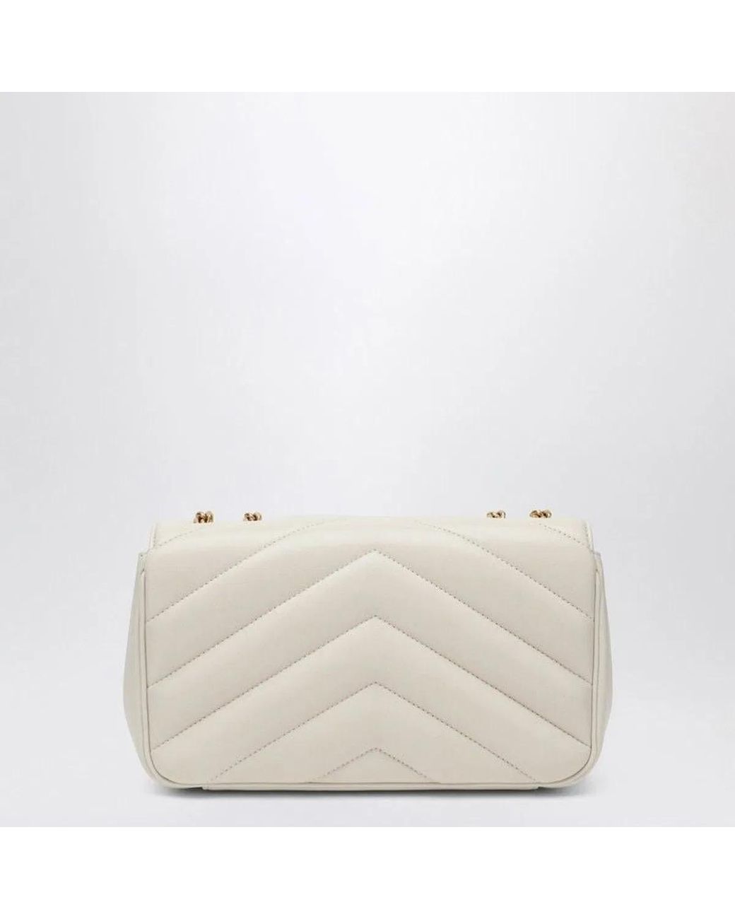 Saint Laurent Natural Loulou Small Bag Leather