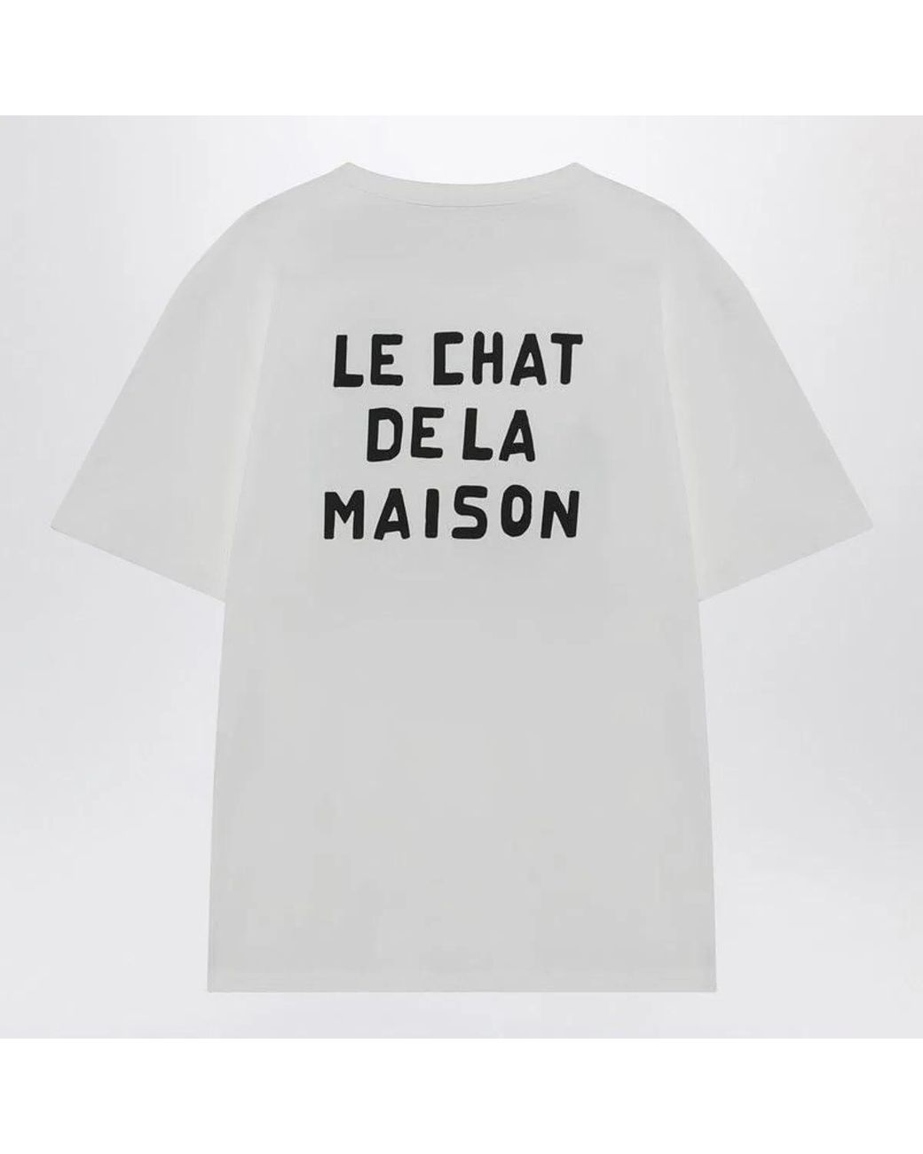 Valentino Garavani Gray T-Shirt With Le Chat De La Maison Print for men