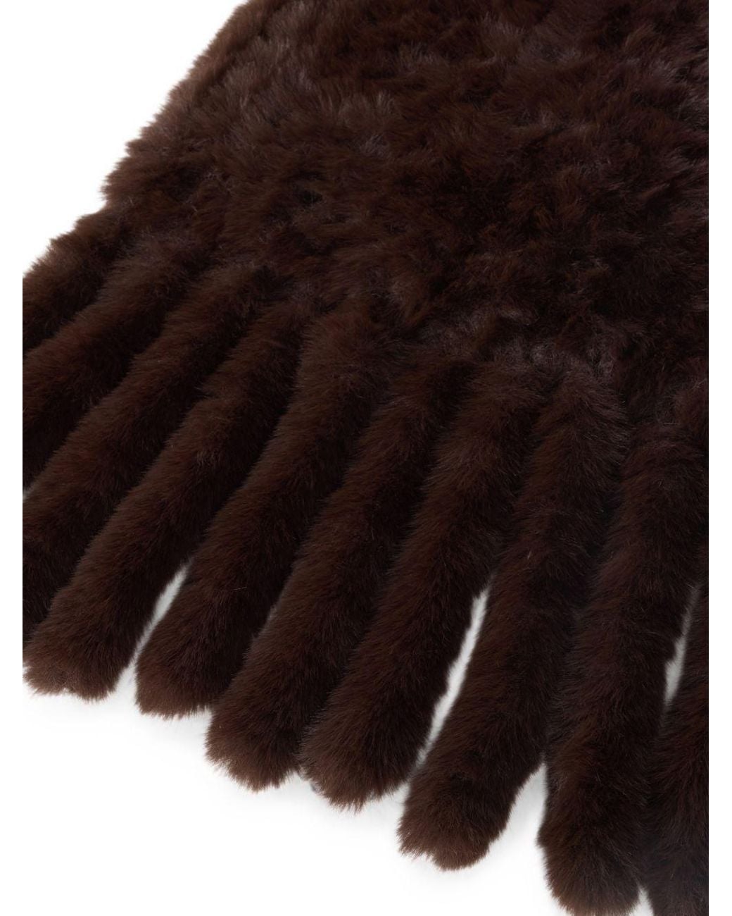 Pinko Brown Furry Scarf