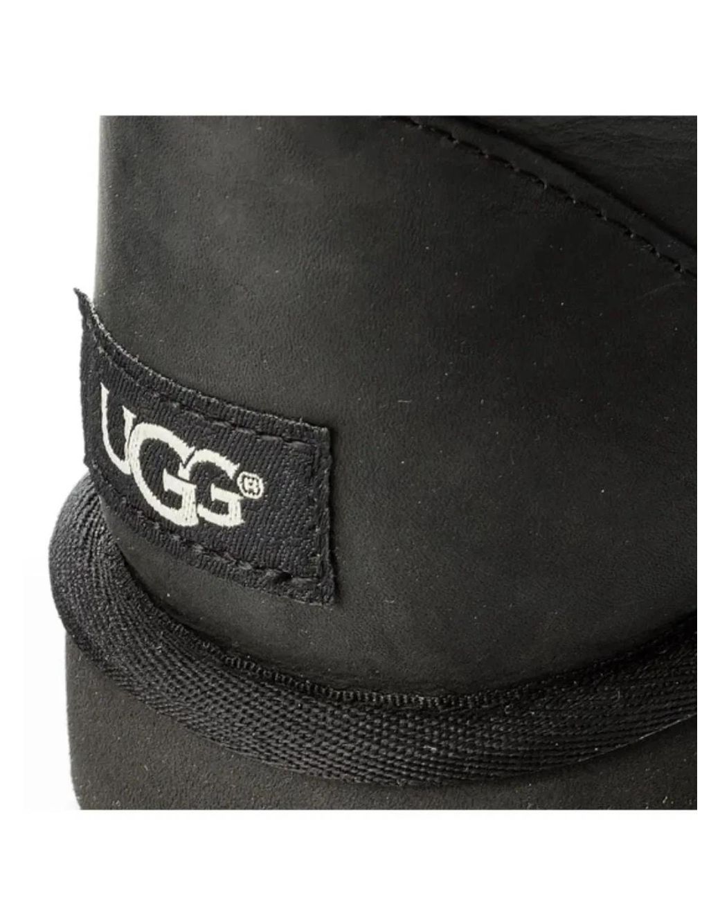 Ugg Black W Classic Short Leather Shoes