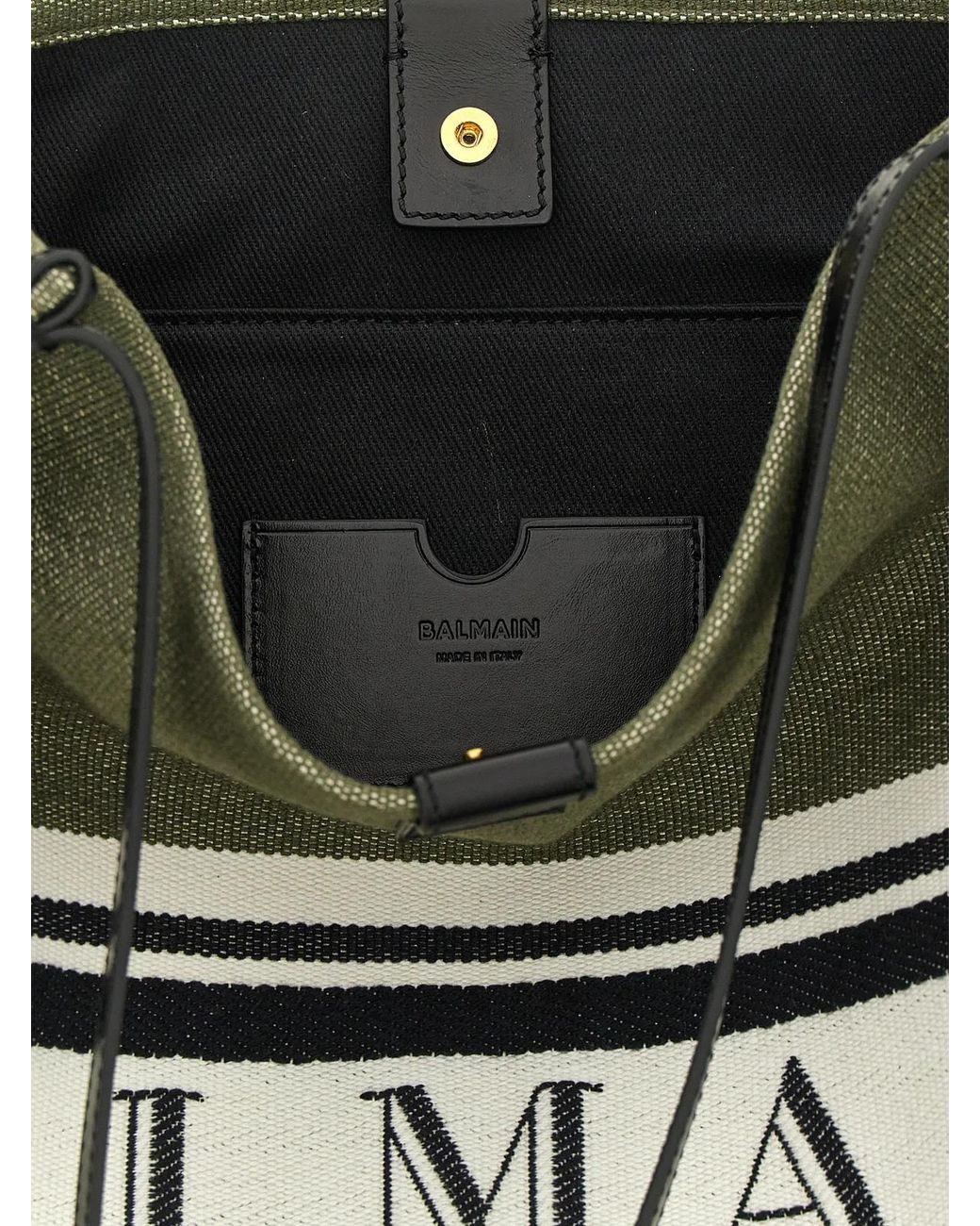 Balmain Metallic Medium 'Release' Shopping Bag