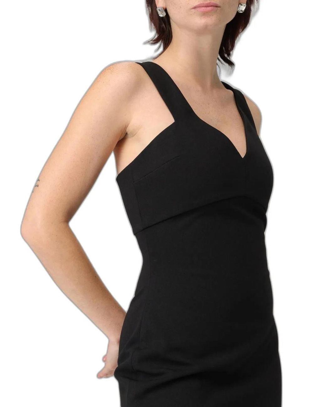 Solace London Black Nalani Maxi Dress
