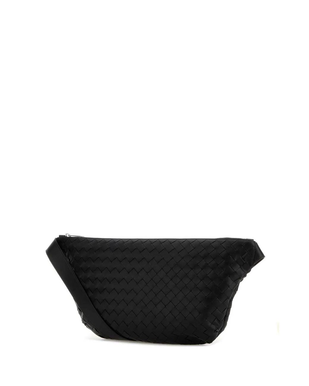 Bottega Veneta Black Leather Day Sling Crossbody Bag for men