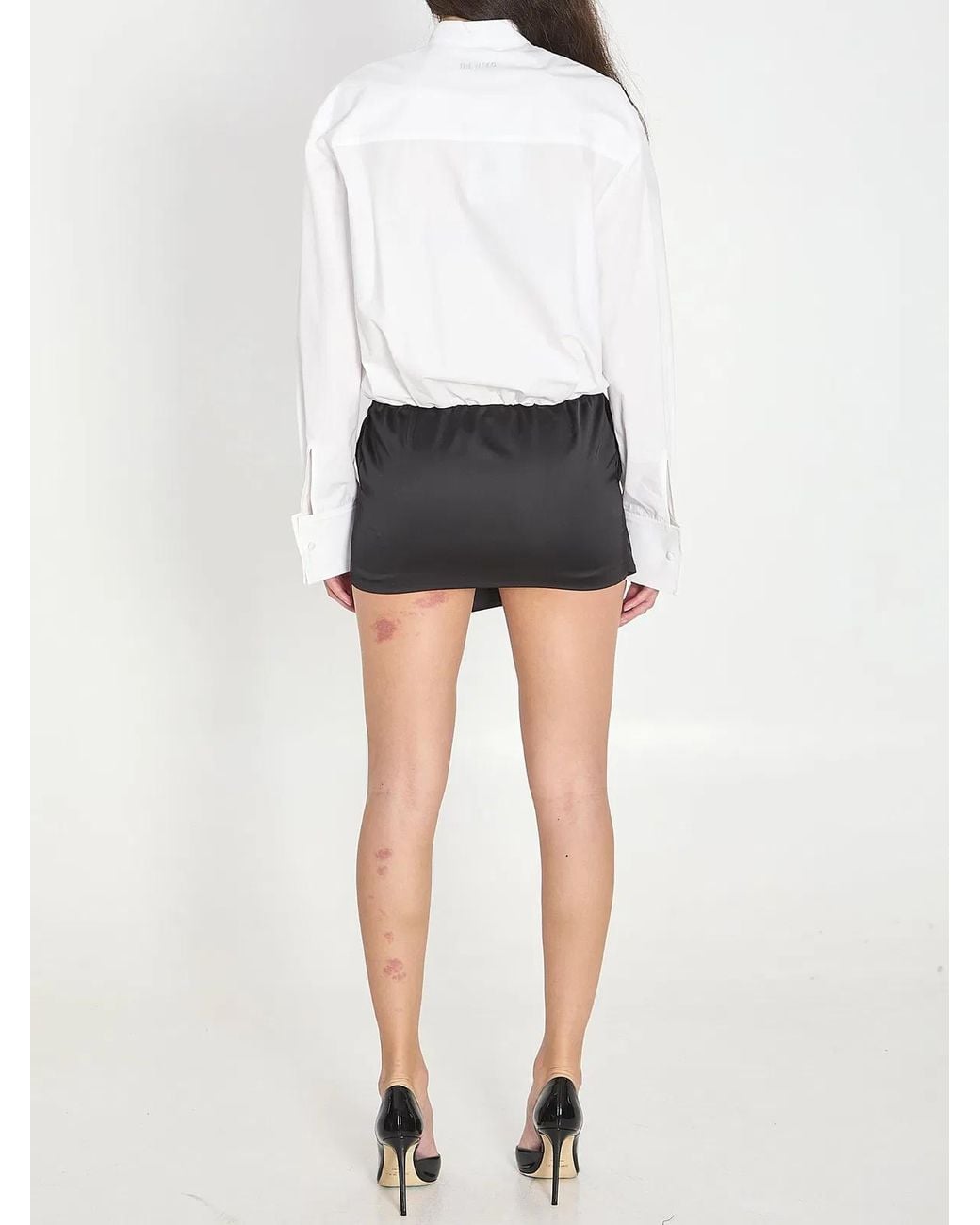 The Attico White And Mini Dress