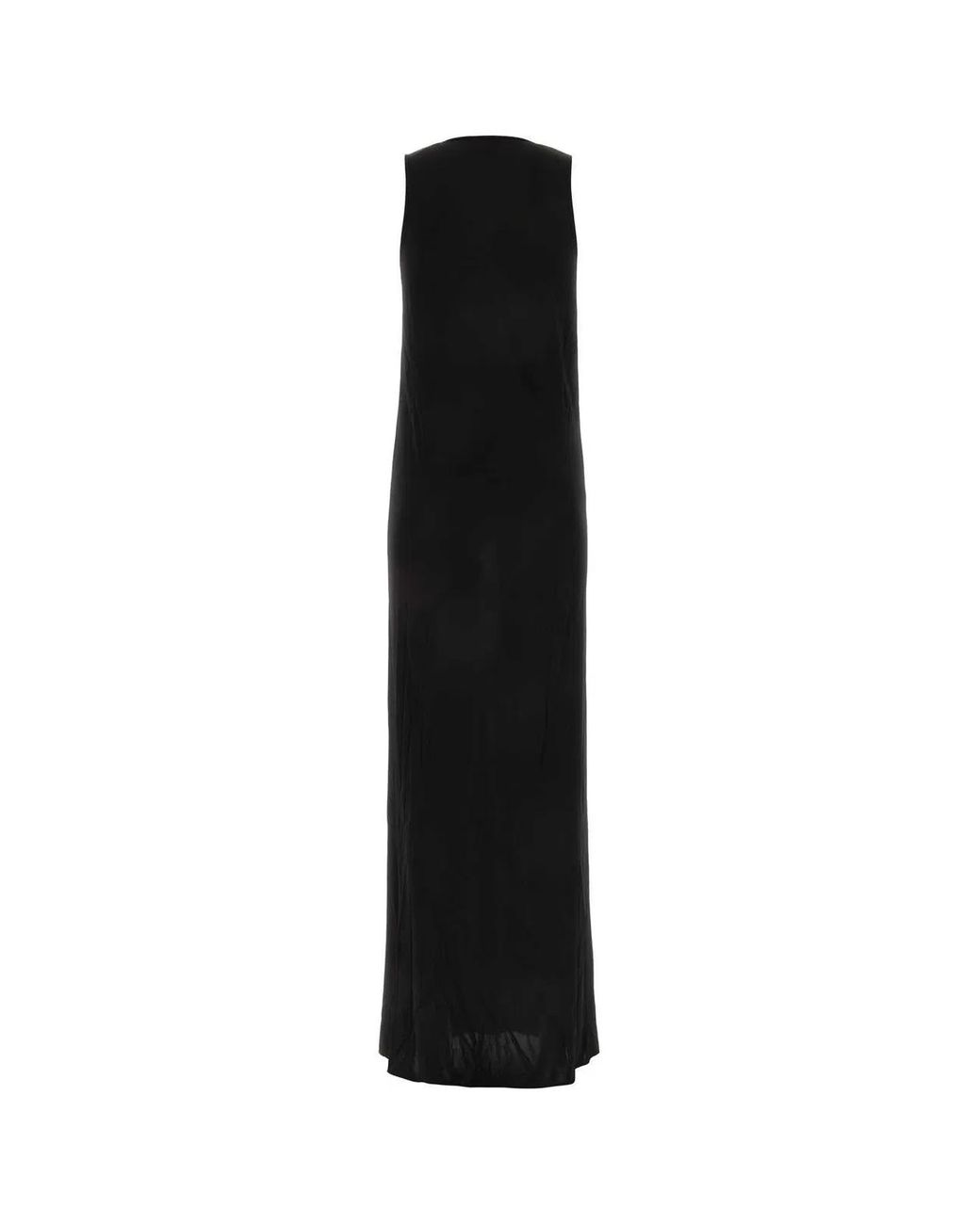 Saint Laurent Black Viscose Long Dress