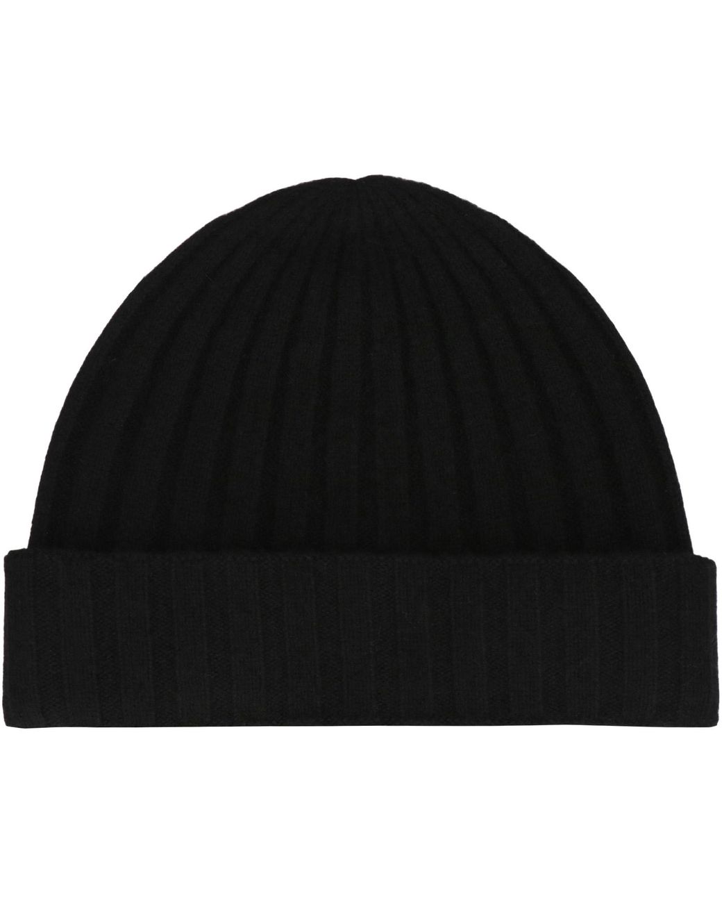 Totême Black Cashmere Knit Hat