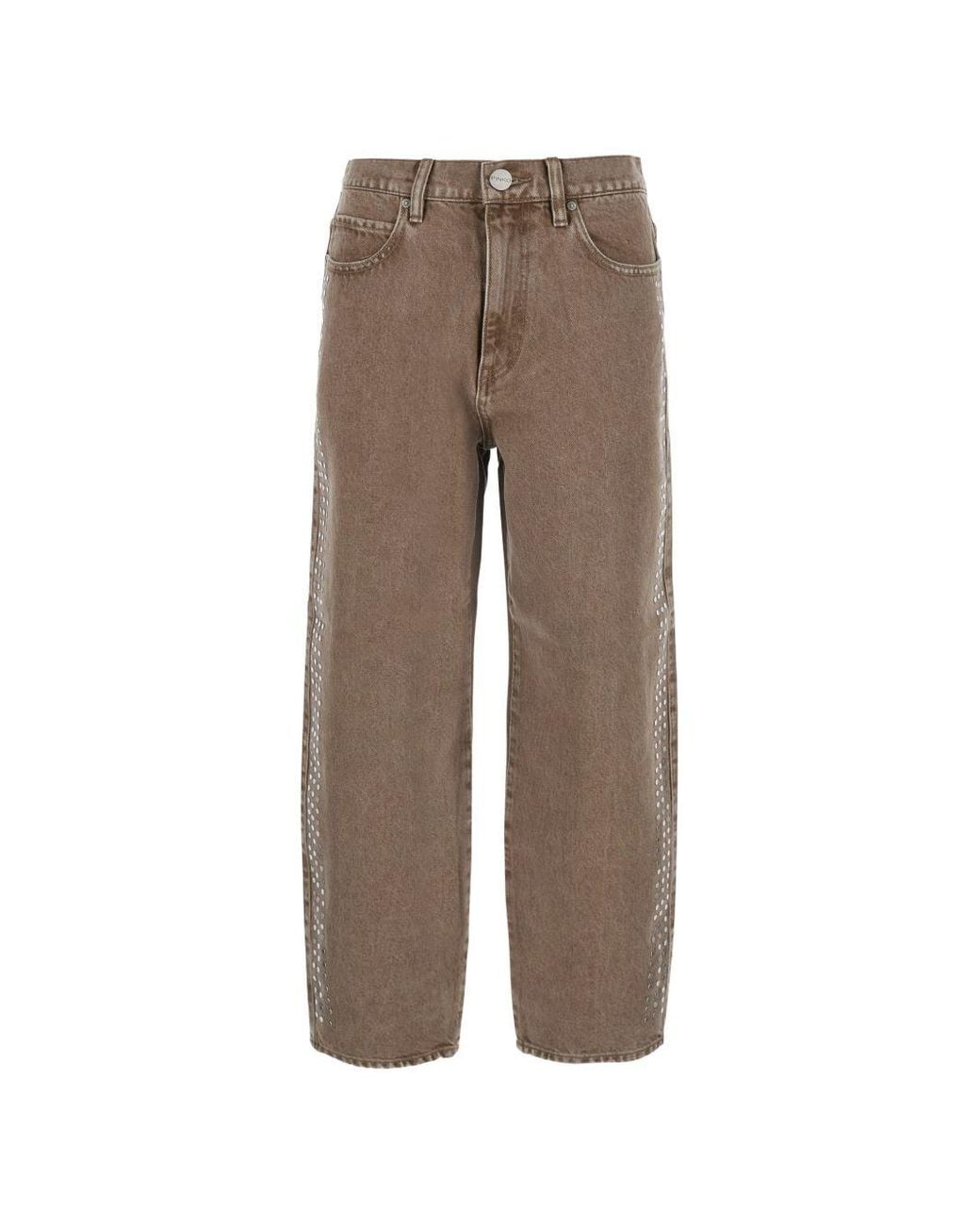 Pinko Brown Cotton Trousers